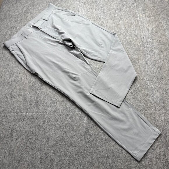Fabletics Only Pants Men 33 x 28* Gray Slim Fit Stretch Water Resistant - Picture 1 of 16
